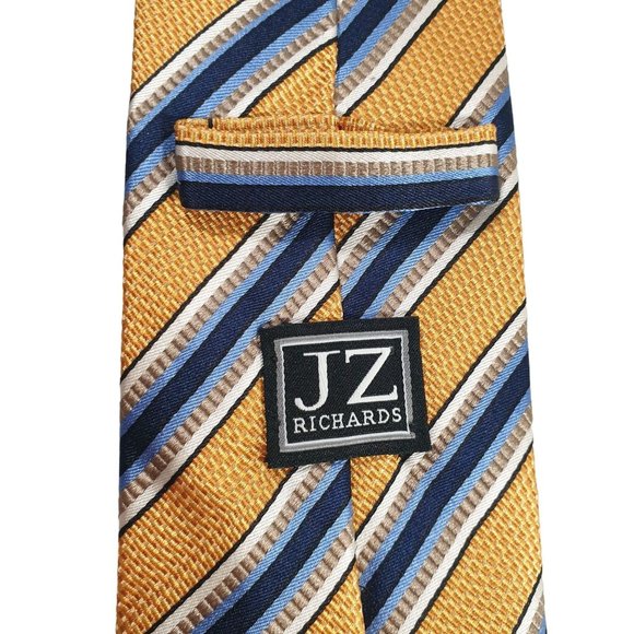 JZ Richards Mens Necktie Designer Accessory Office Work All Silk Luxury Dad Gift - Picture 5 of 6